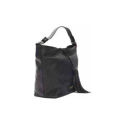 Pompei Donatella Gray Leather Women Shoulder Bag WOMAN SHOULDER BAGS