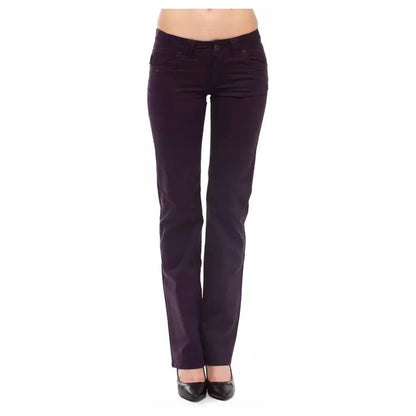 Ungaro Fever Purple Cotton Women Pant