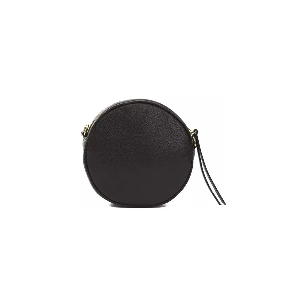 Pompei Donatella Black Leather Women Crossbody Bag