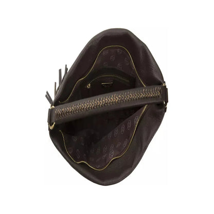 Pompei Donatella Brown Leather Women Shoulder Bag