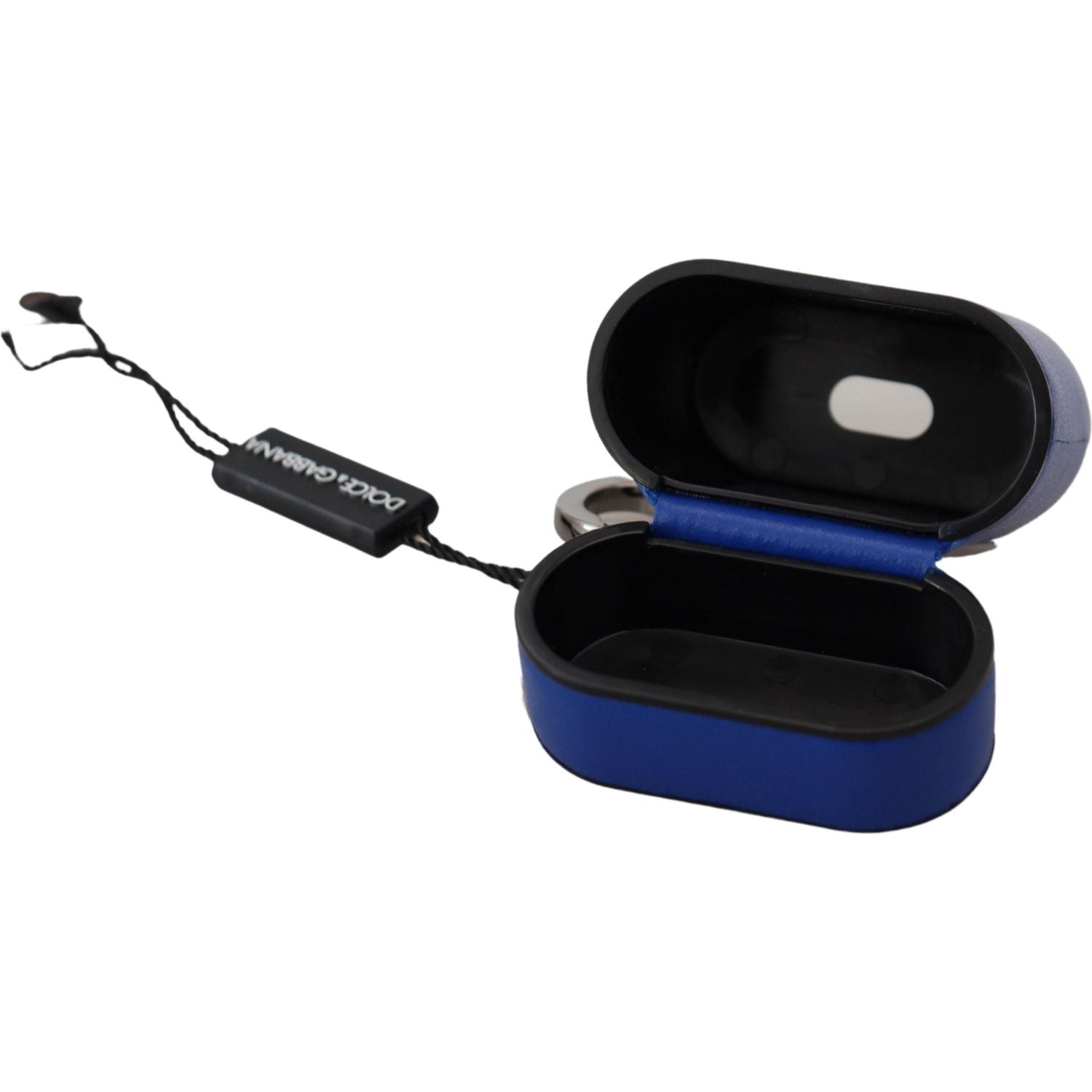 优雅蓝色皮革 Airpods 保护套