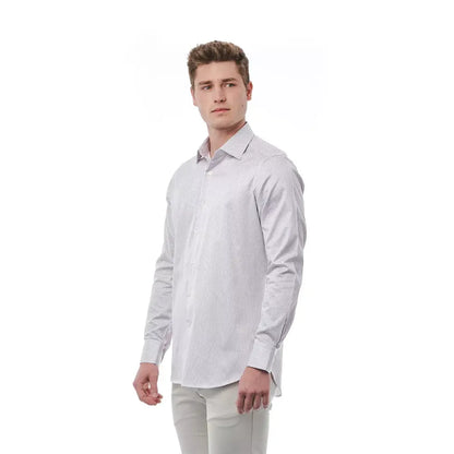 Bagutta White Cotton Men Shirt