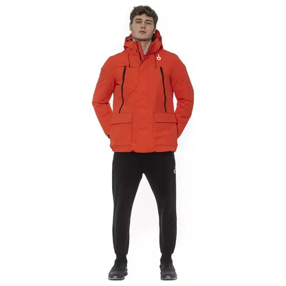 Tond Red Polyester Men's Jacket MAN COATS & JACKETS
