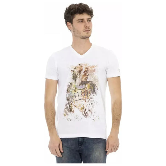 Trussardi Action White Cotton Men's T-Shirt TR-22832-S