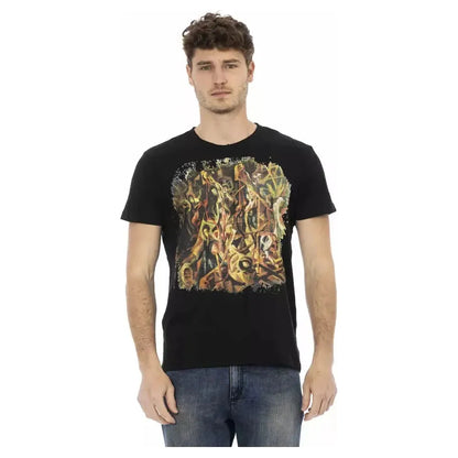 Trussardi Action Black Cotton Men T-Shirt
