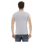 Trussardi Action Gray Cotton Men T-Shirt Trussardi Action Gray