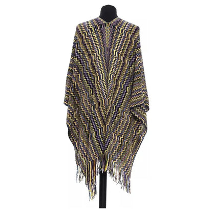 Missoni Multicolor Wool Women Poncho