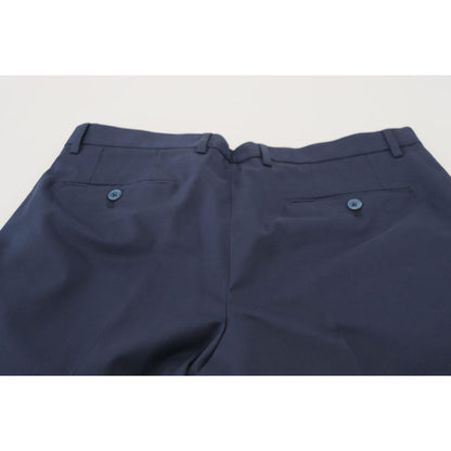 Dolce & Gabbana Blue Chinos Cotton Stretch Casual Shorts
