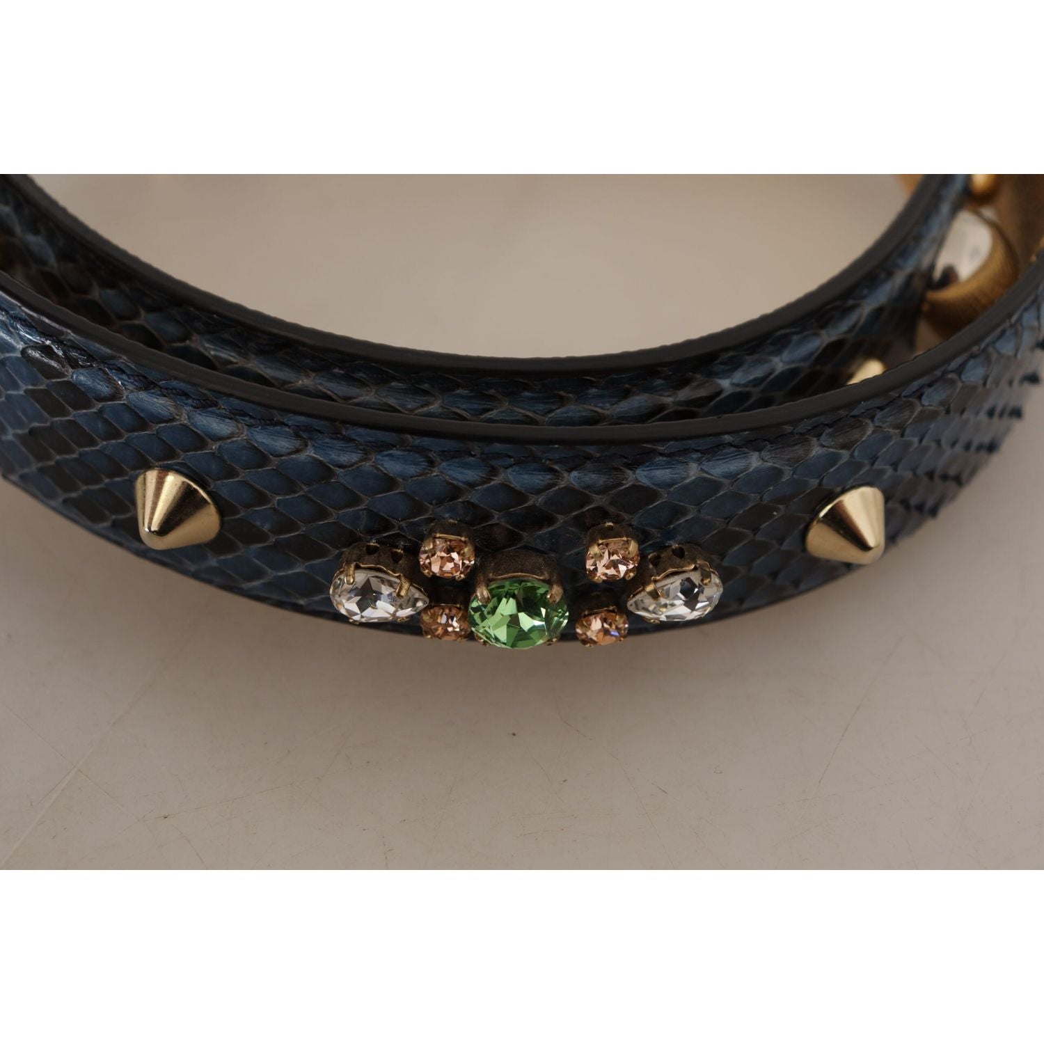 优雅蓝色皮革单肩包肩带