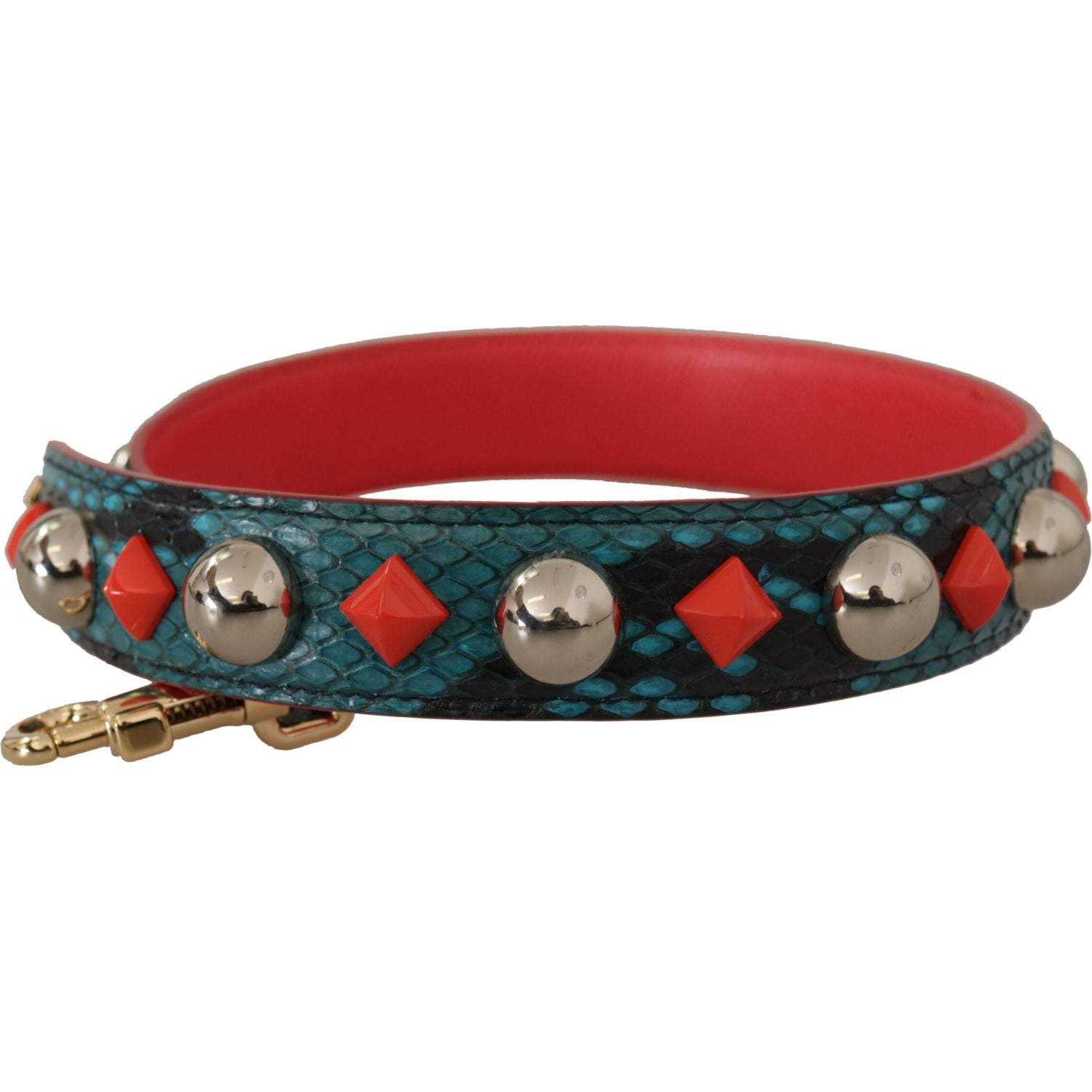 翠绿色皮革肩带