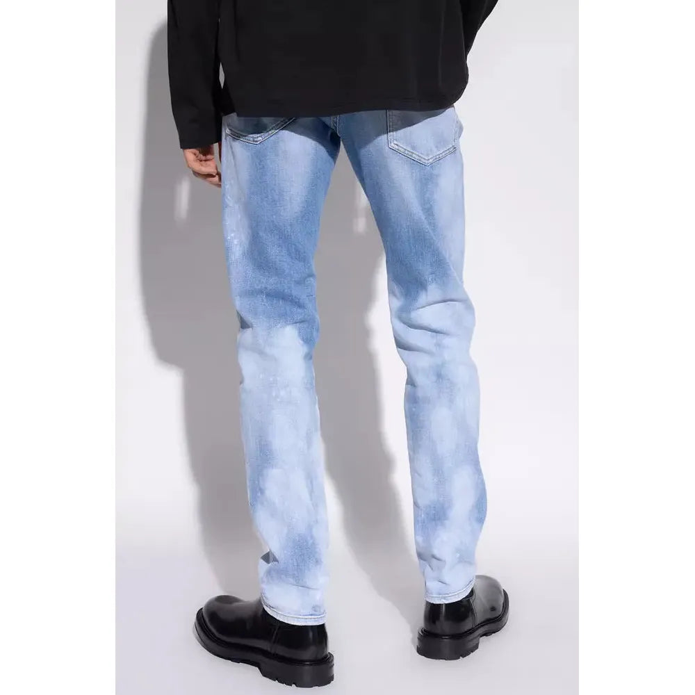 Dsquared² Light Blue Cotton Men Jeans DS-10376-IT52 | XL