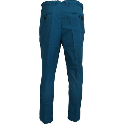 Dolce & Gabbana Blue Cotton Chinos Trousers Pants