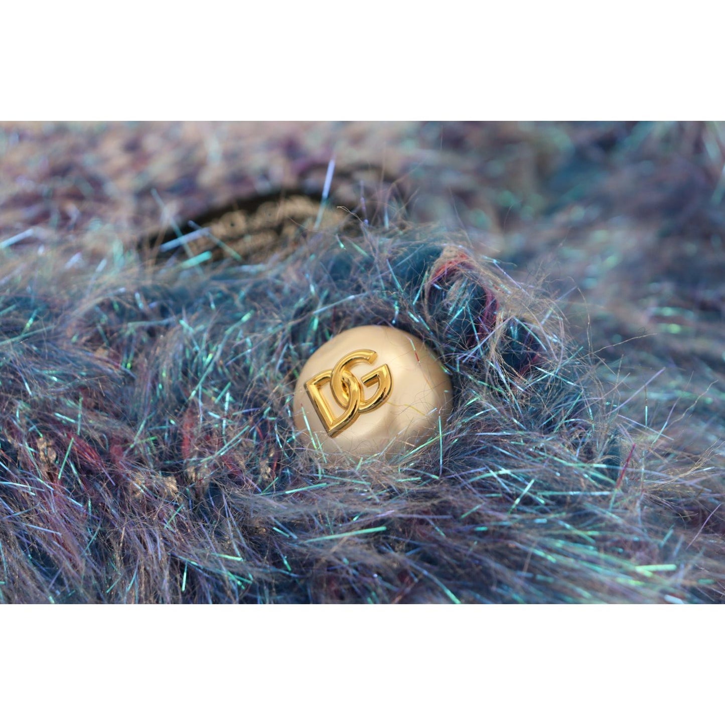 Dolce & Gabbana Multicolor Polyester Fringes Coat Jacket