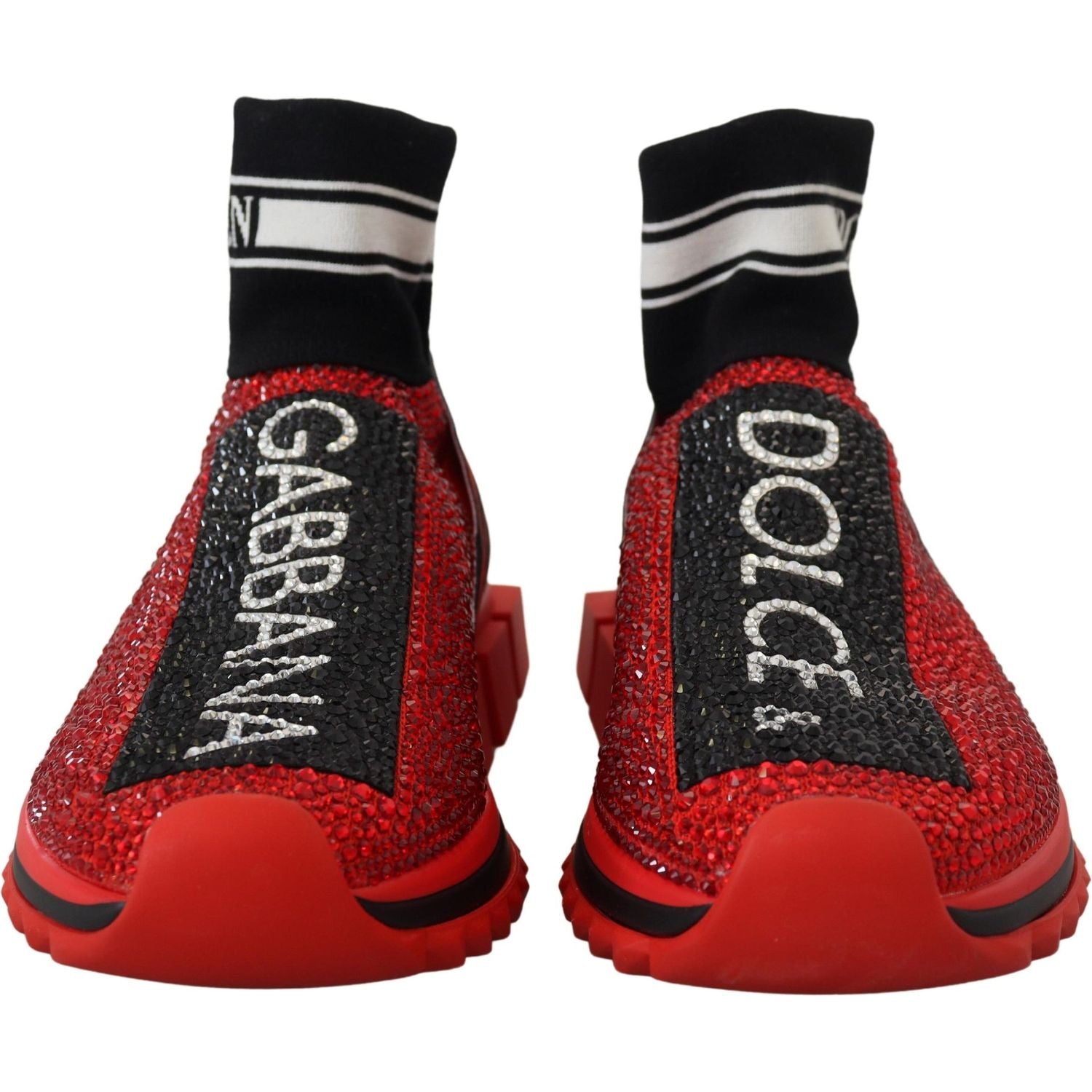 حذاء رياضي Dolce &amp; Gabbana Sorrento باللون الأحمر الرائع سهل الارتداء