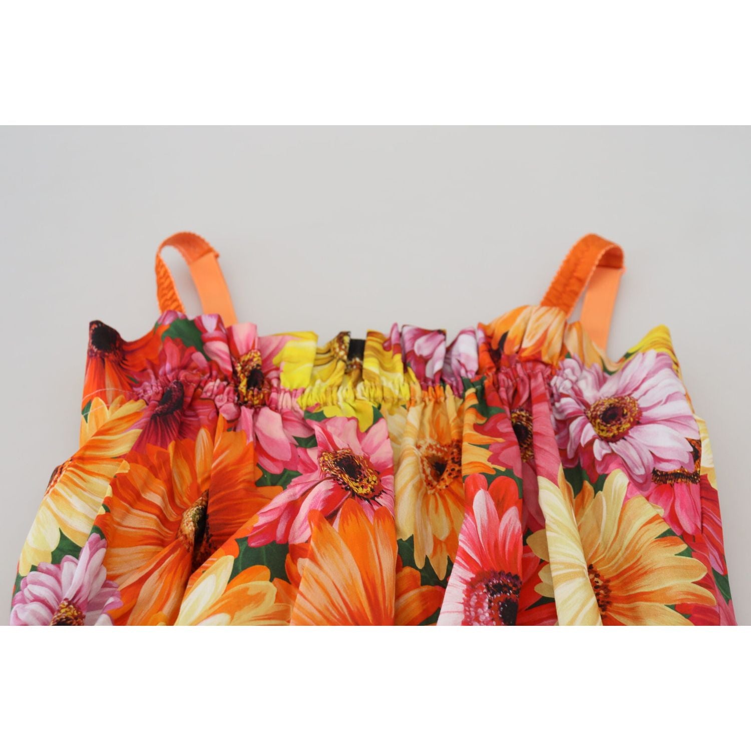 花卉优雅无袖短款上衣