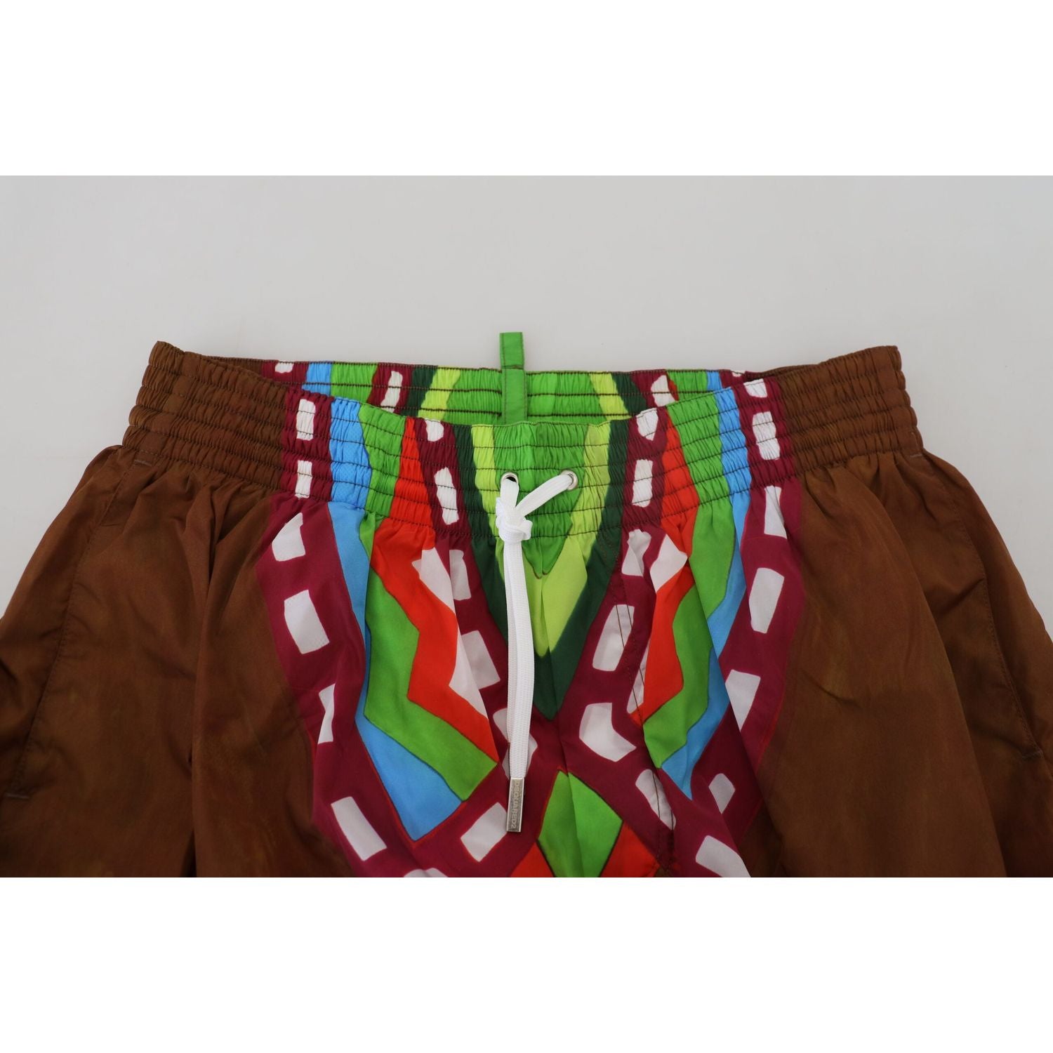 Dsquared² Multicolor Printed Men Beachwear Shorts Swimwear