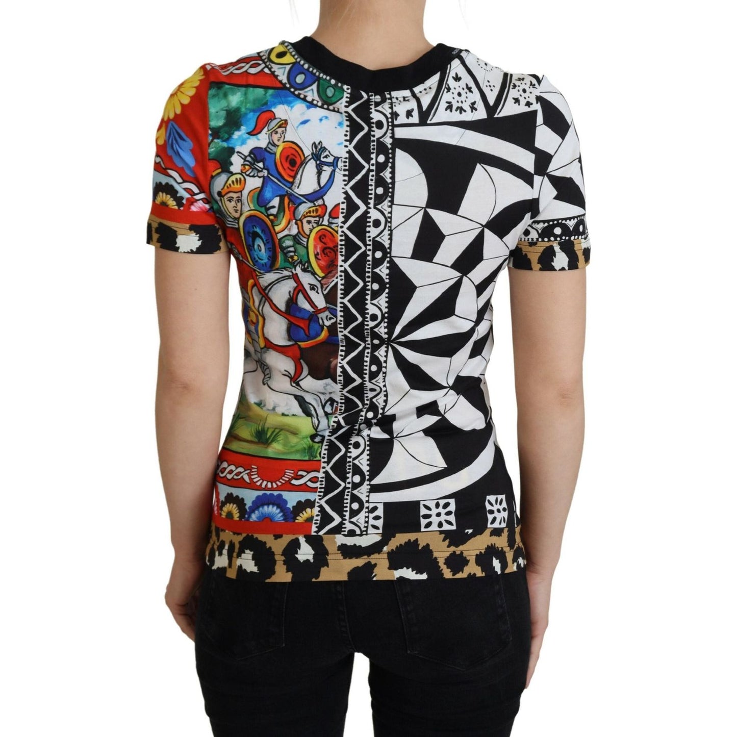 Dolce & Gabbana Multicolor Printed Women Exclusive Shirt Top