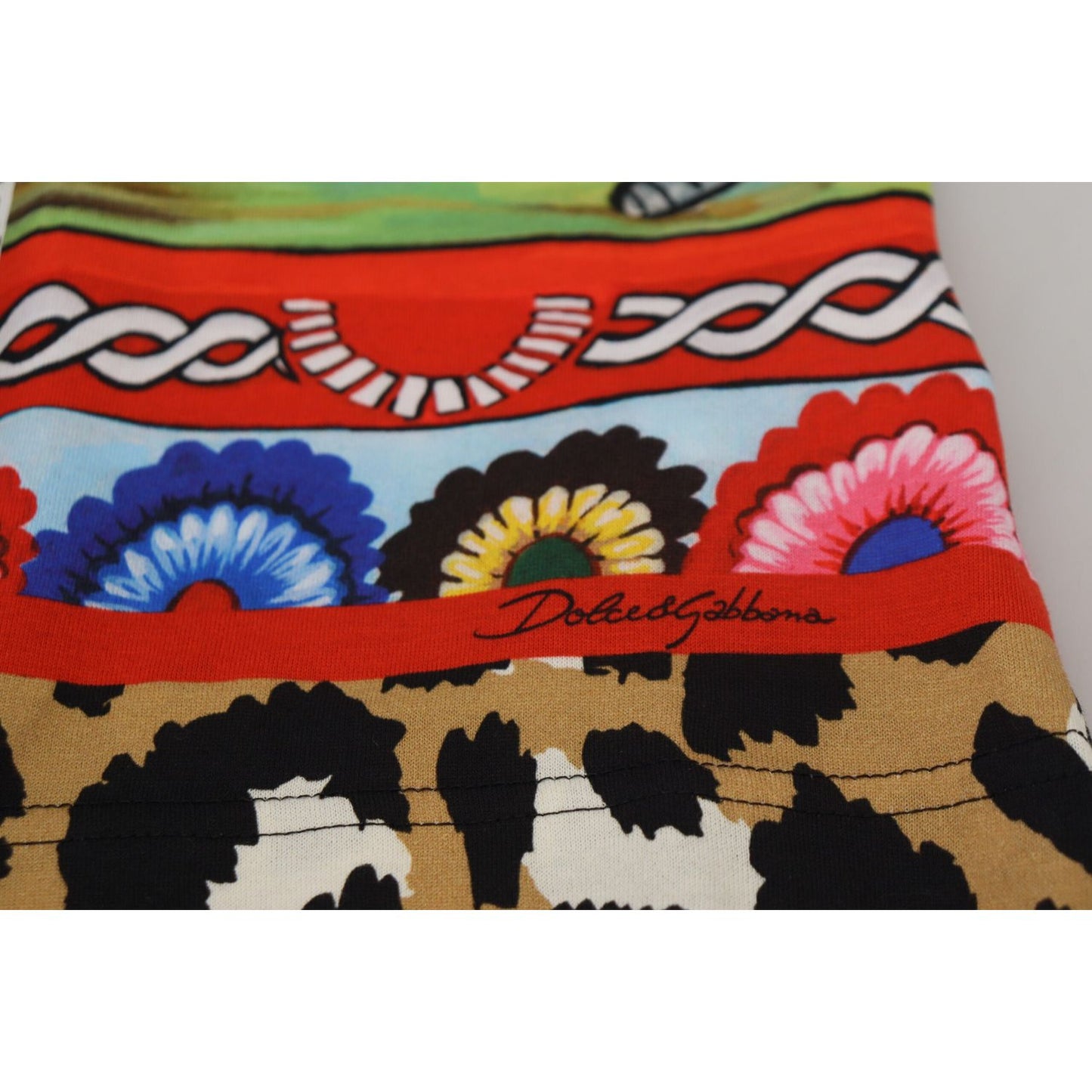 Dolce & Gabbana Multicolor Printed Women Exclusive Shirt Top