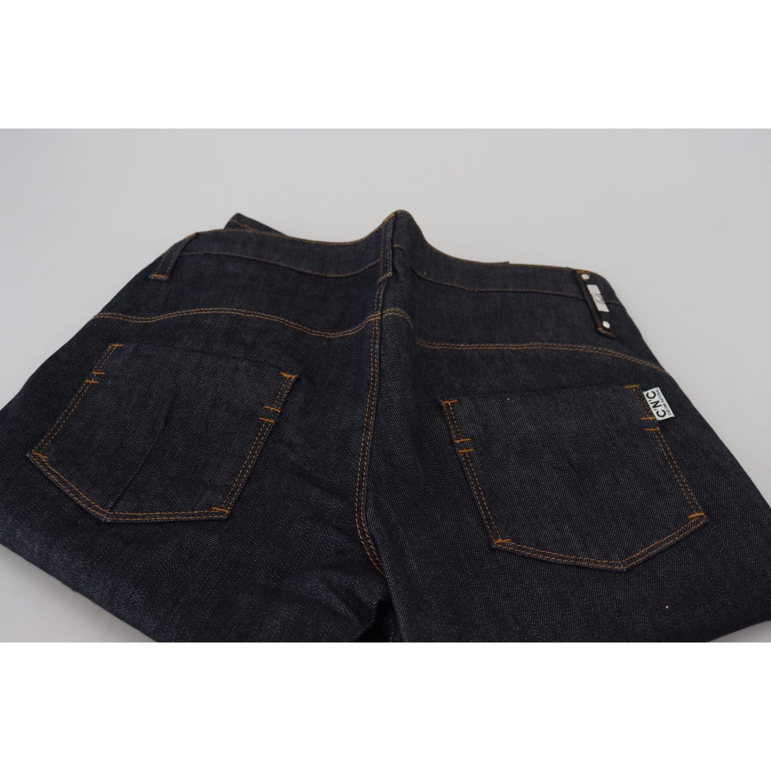 时尚低腰直筒牛仔裤