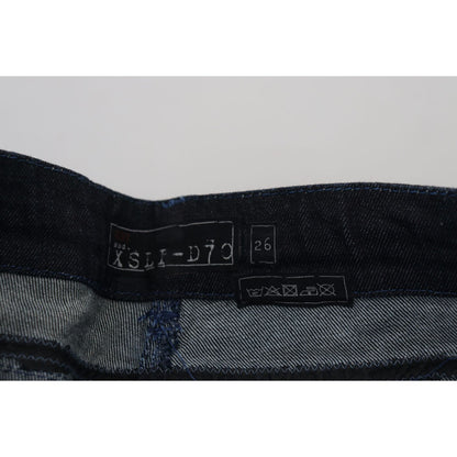 Acht Dark Blue Low Waist Slim Fit Women Denim Jeans