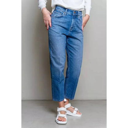 Don The Fuller Blue Cotton Women Jeans