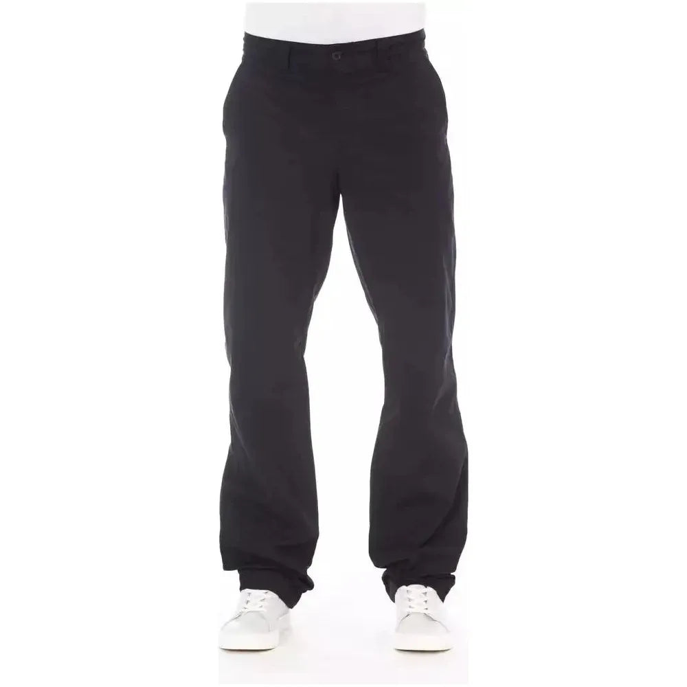 Alpha Studio Blue Cotton Men's Pant