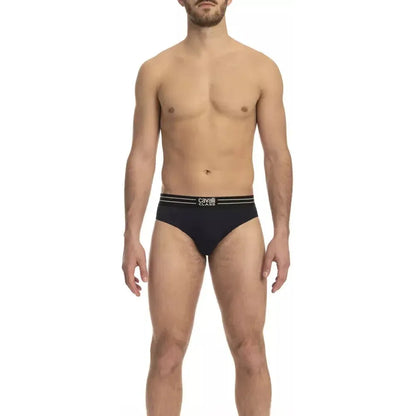 Cavalli Class Blue Cotton Men's Underwear Tri-Pack
