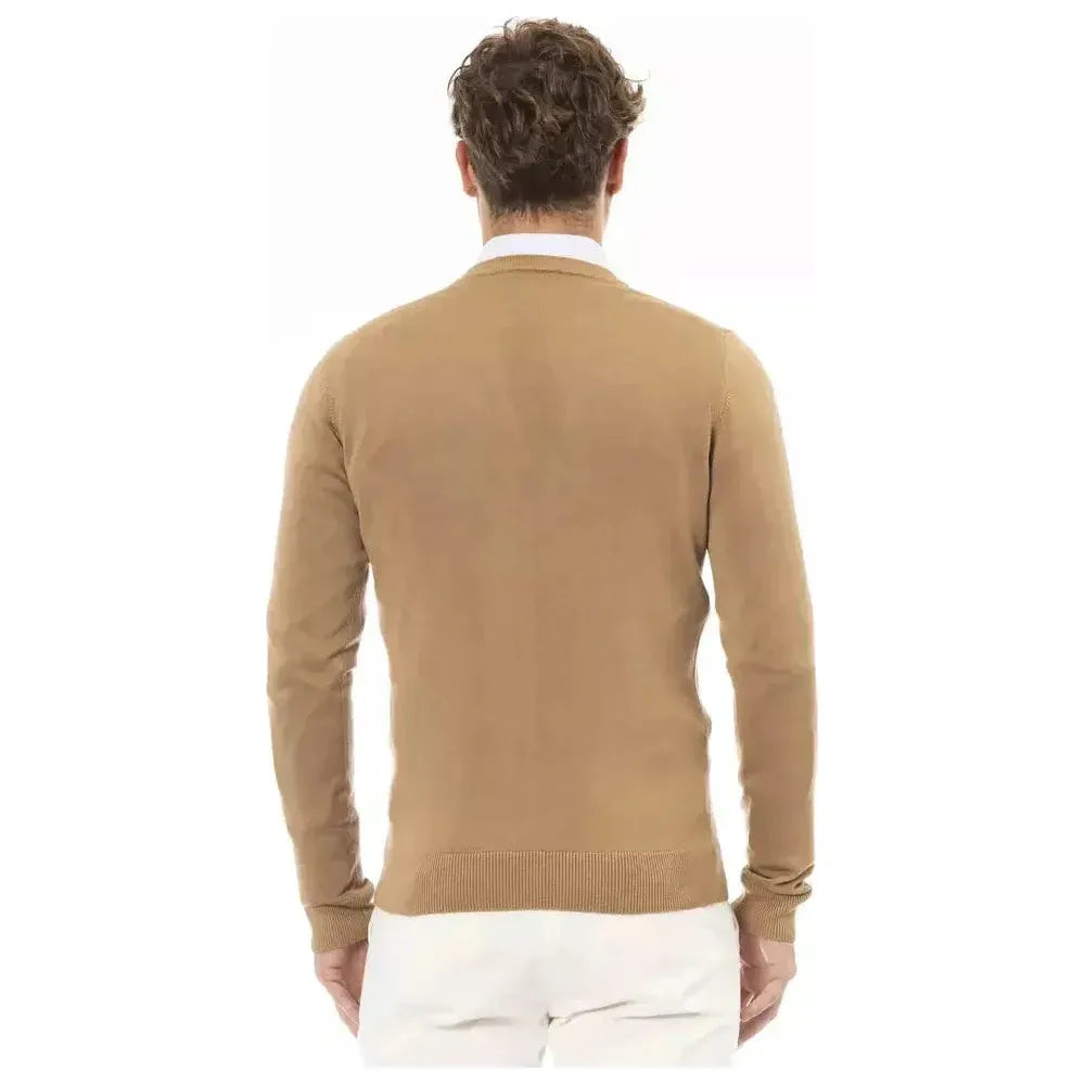 Baldinini Trend Beige Modal Men Sweater BA-23672-IT50 | L