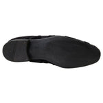 Dolce & Gabbana Black Brocade Loafers Formal Shoes