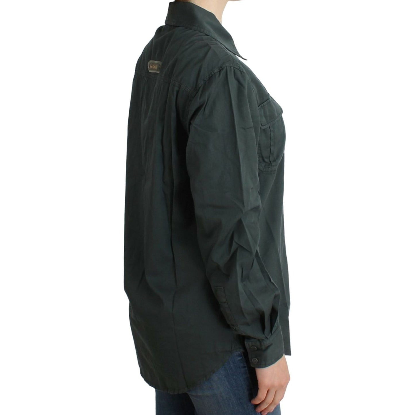 Cavalli Gray button down shirt SIG11983-1