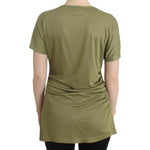 Cavalli Elegant Green Jersey Blouse with Gold Accents Cavalli Dim Gray
