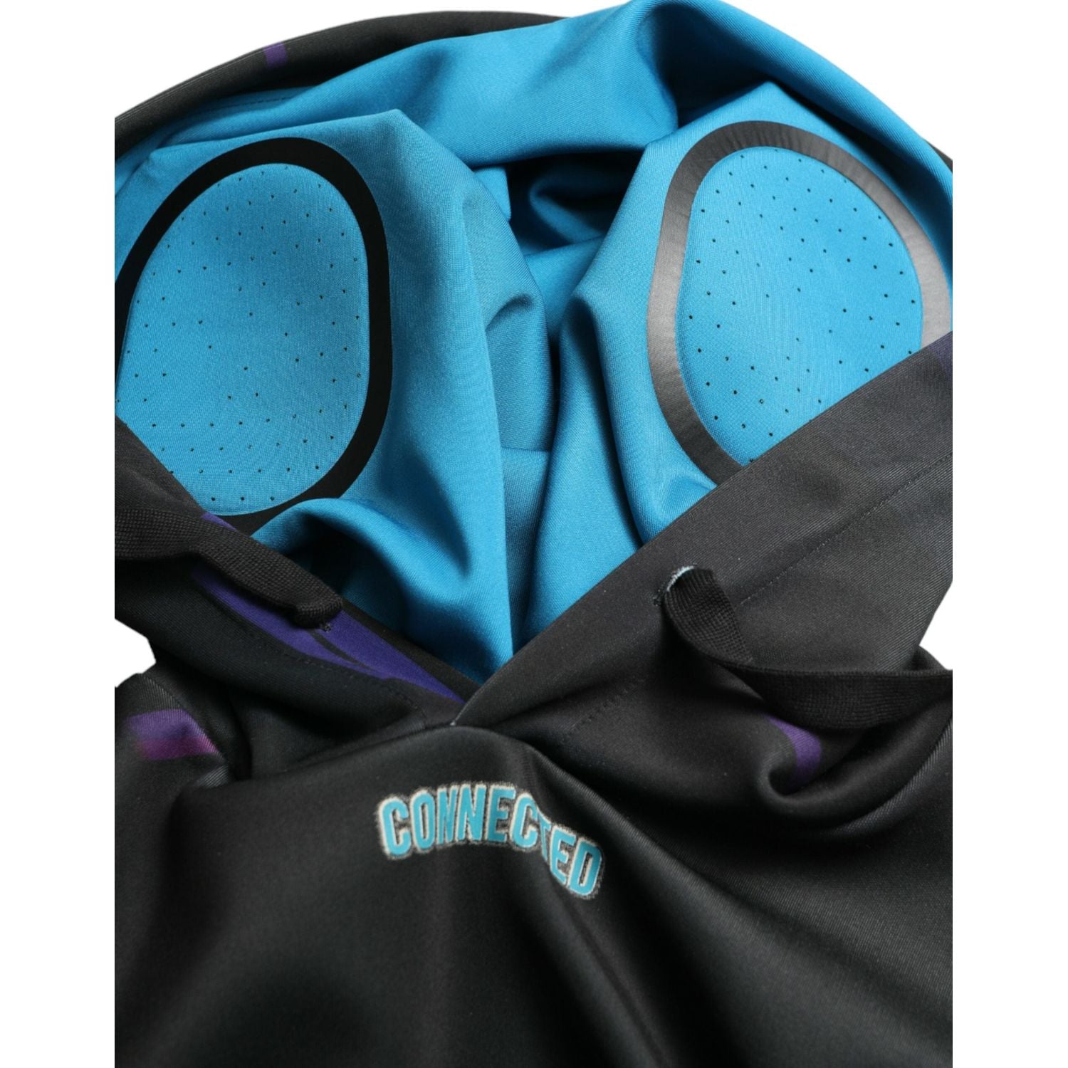 优雅图案印花连帽套头衫