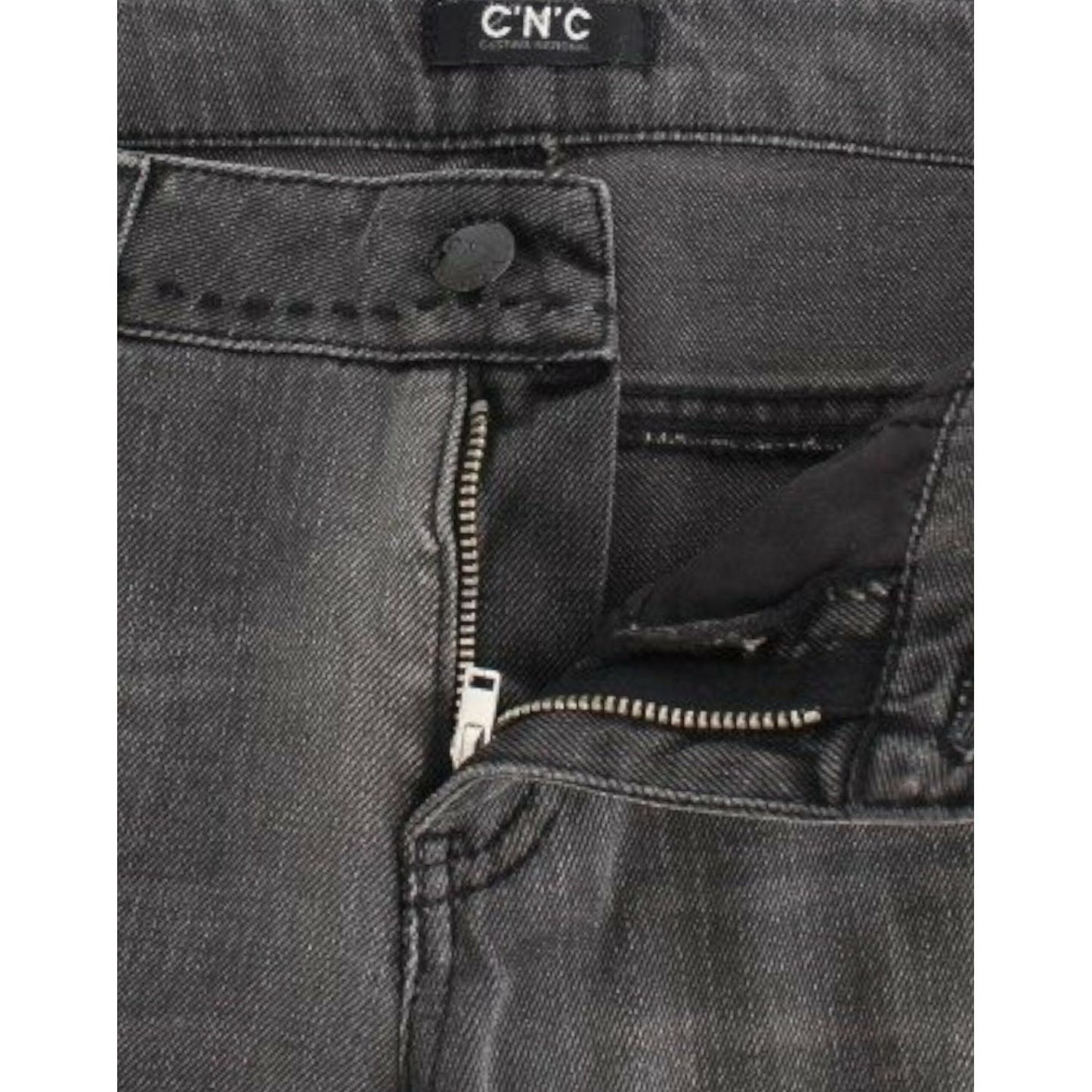 Costume National Gray straight leg jeans SIG12557-5