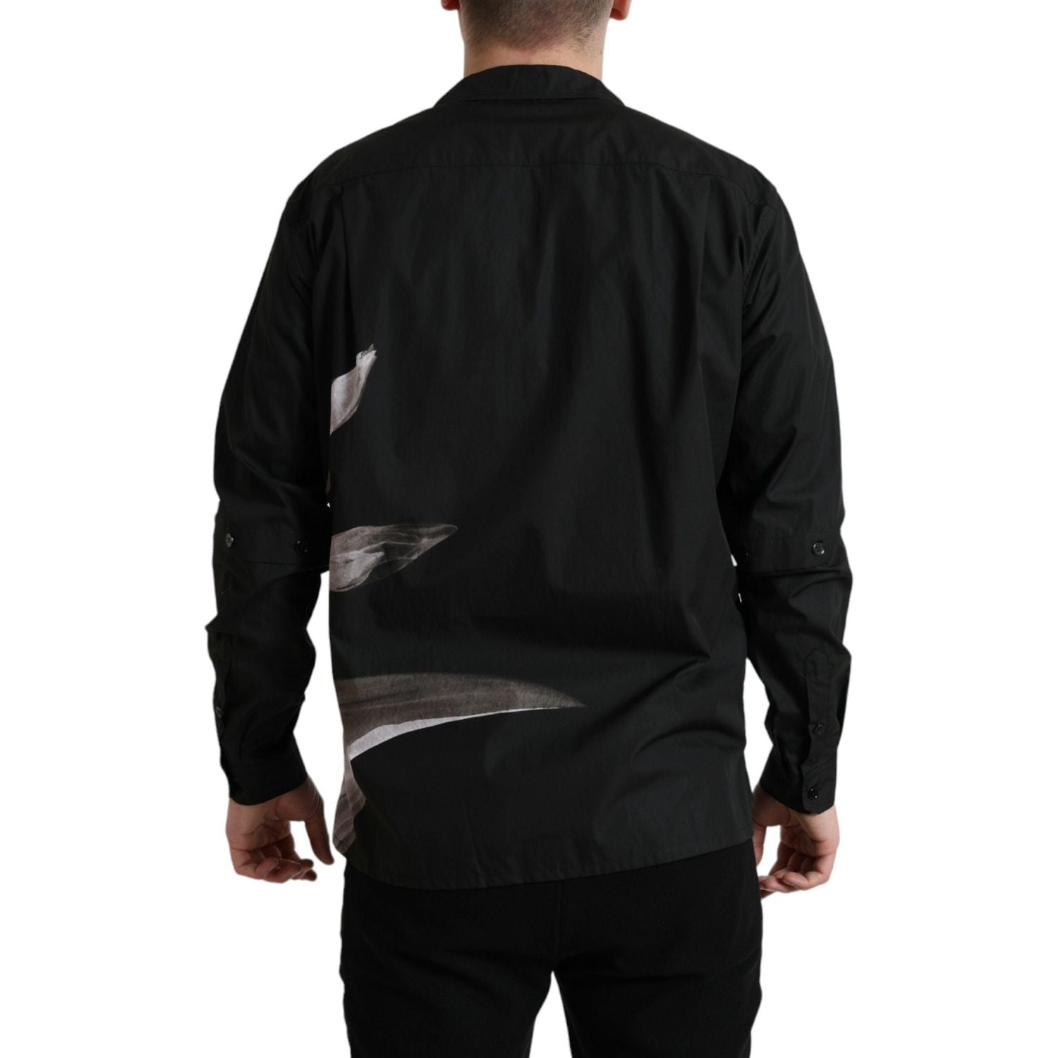 花卉优雅纽扣衬衫