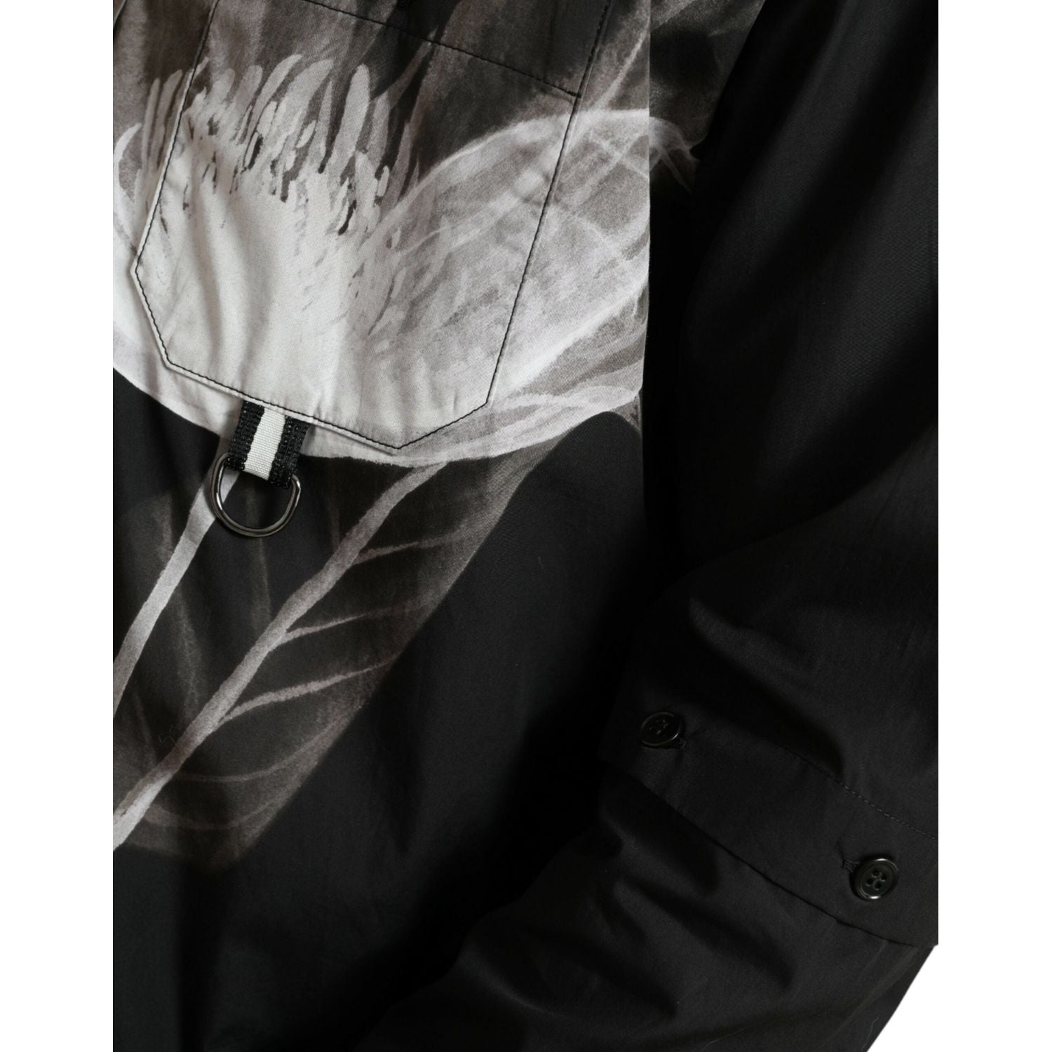 花卉优雅纽扣衬衫