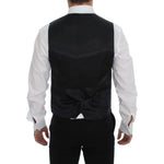 Dolce & Gabbana Elegant Gray Wool Blend Dress Vest Dolce & Gabbana Black