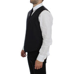 Dolce & Gabbana Elegant Gray Wool Blend Dress Vest Dolce & Gabbana Light Gray