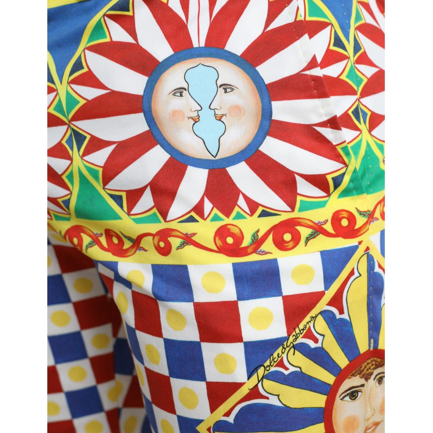 多色印花百慕大短裤