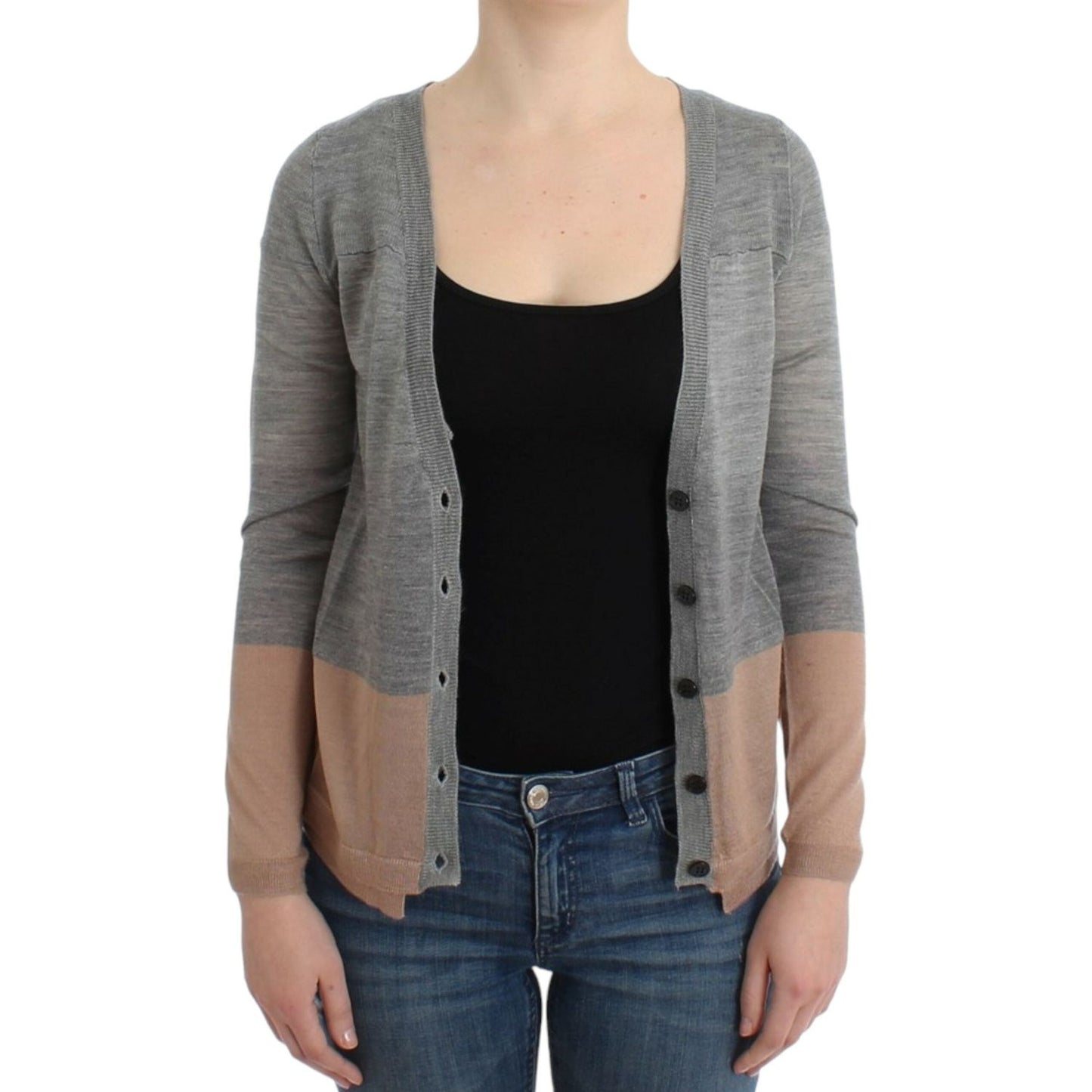 Costume National Gray lightweight cardigan SIG12055-1