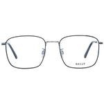 Bally Black Men Glasses Frame in full-rim metal with black color, featuring demo lenses. Size 54-19-145, rectangle style for men.