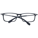 Hugo Boss Black Men Glasses Frame, full-rim rectangle plastic design with demo lenses, size 55-11-145, includes branded case.