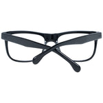Lozza Black Men Glasses Frame, square full-rim style with plastic lenses, frame and lenses in black. Includes branded case. Size 51-0-0.