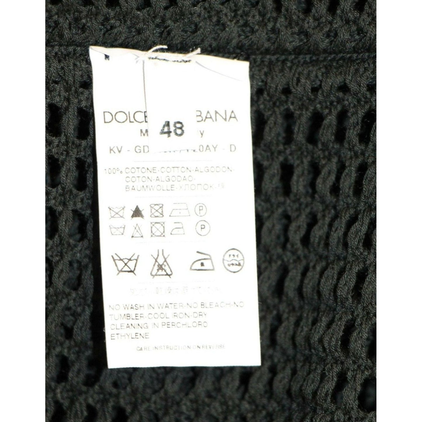 Dolce & Gabbana Dark Green Runway Netz Pullover Netted Sweater