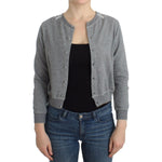 Ermanno Scervino Lingerie Gray Lace Sweater Cardigan Top SIG11862-1