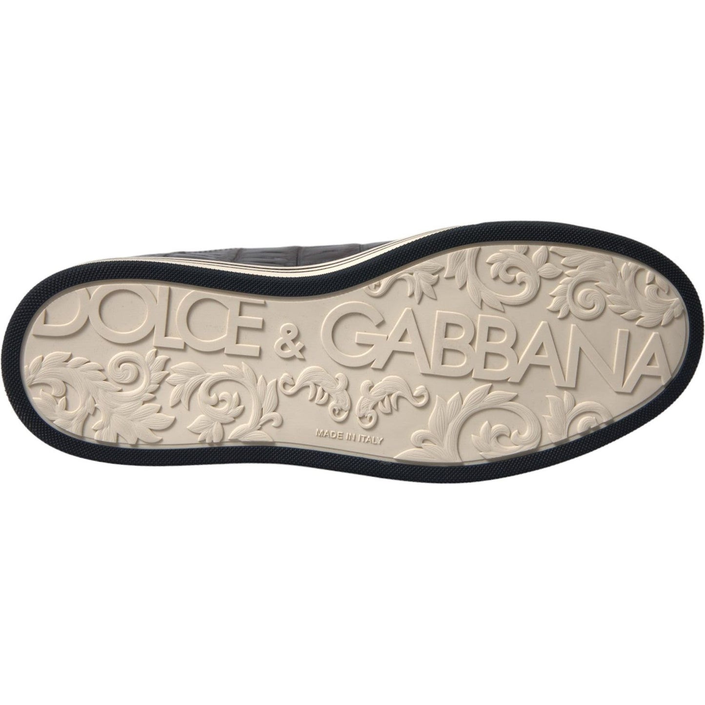 Dolce & Gabbana Brown Croc Exotic Leather Men Casual Sneakers Shoes