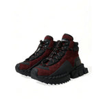 Dolce & Gabbana Burgundy Super King High Top Men Sneakers Shoes