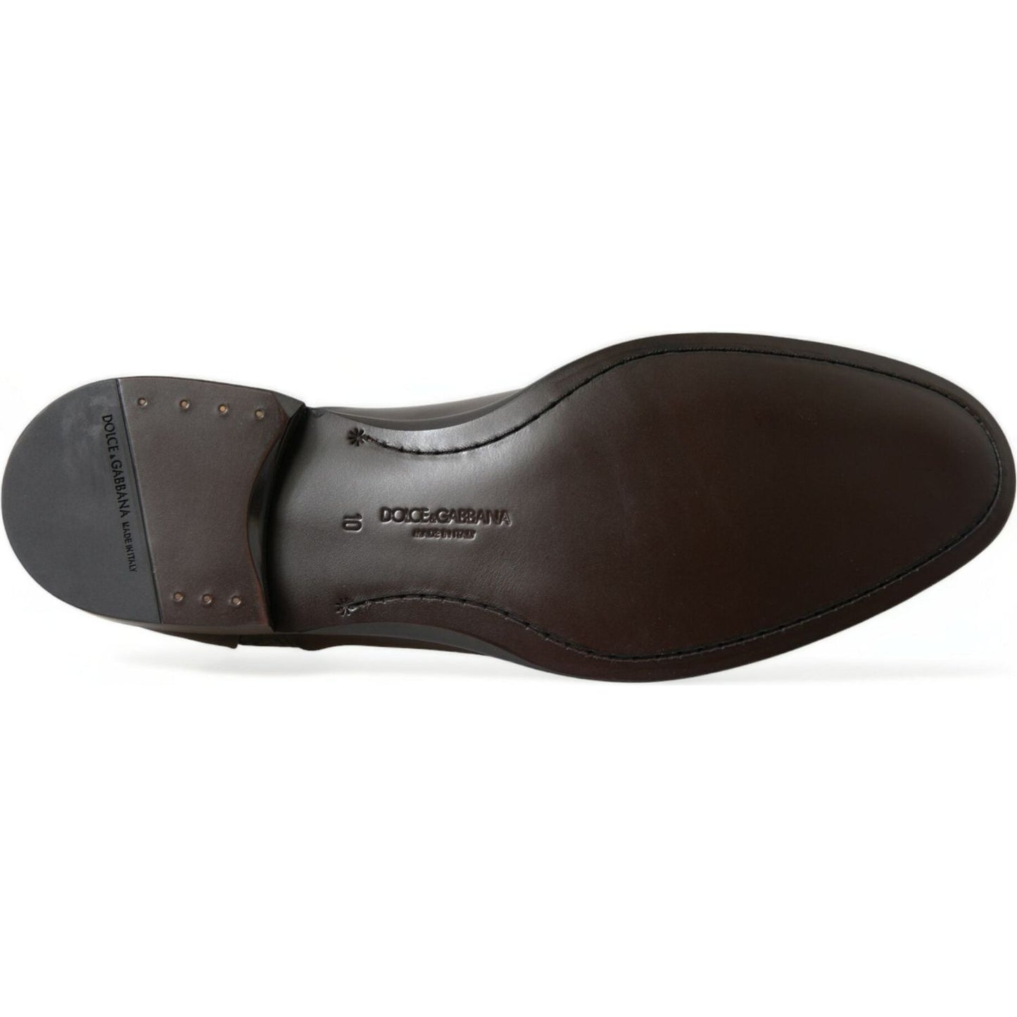 Dolce & Gabbana Brown Exotic Leather Formal Men Dress Shoes
