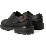 Dolce & Gabbana Brown Leather Lace Up Derby Men Dress Shoes