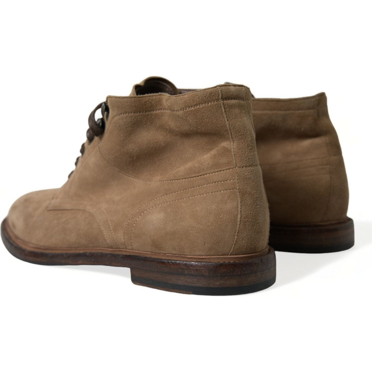 حذاء أنيق من الجلد برباط للكاحل من دولتشي آند غابانا