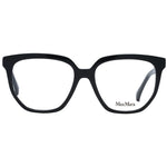 Max Mara Black Women Glasses Frame, black full-rim square style with plastic frame, demo lenses, branded case included.